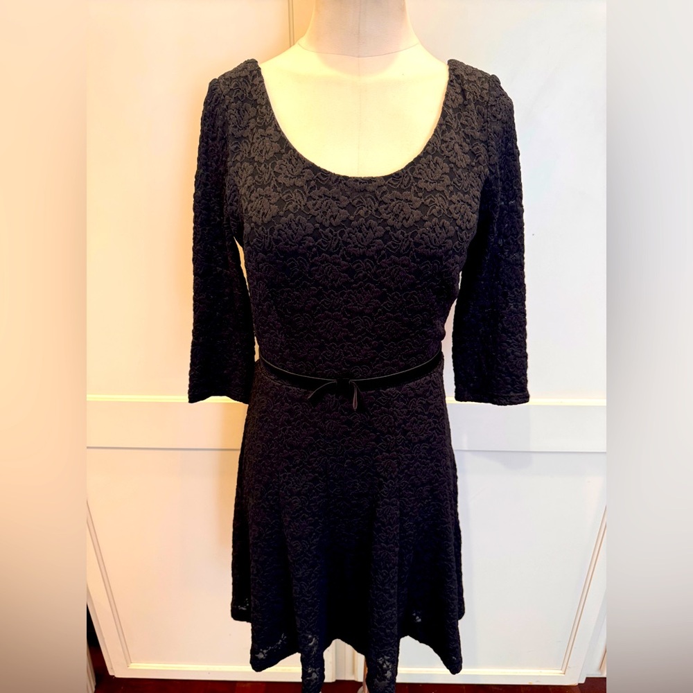 Elegant Black Lace Dress from White House black market